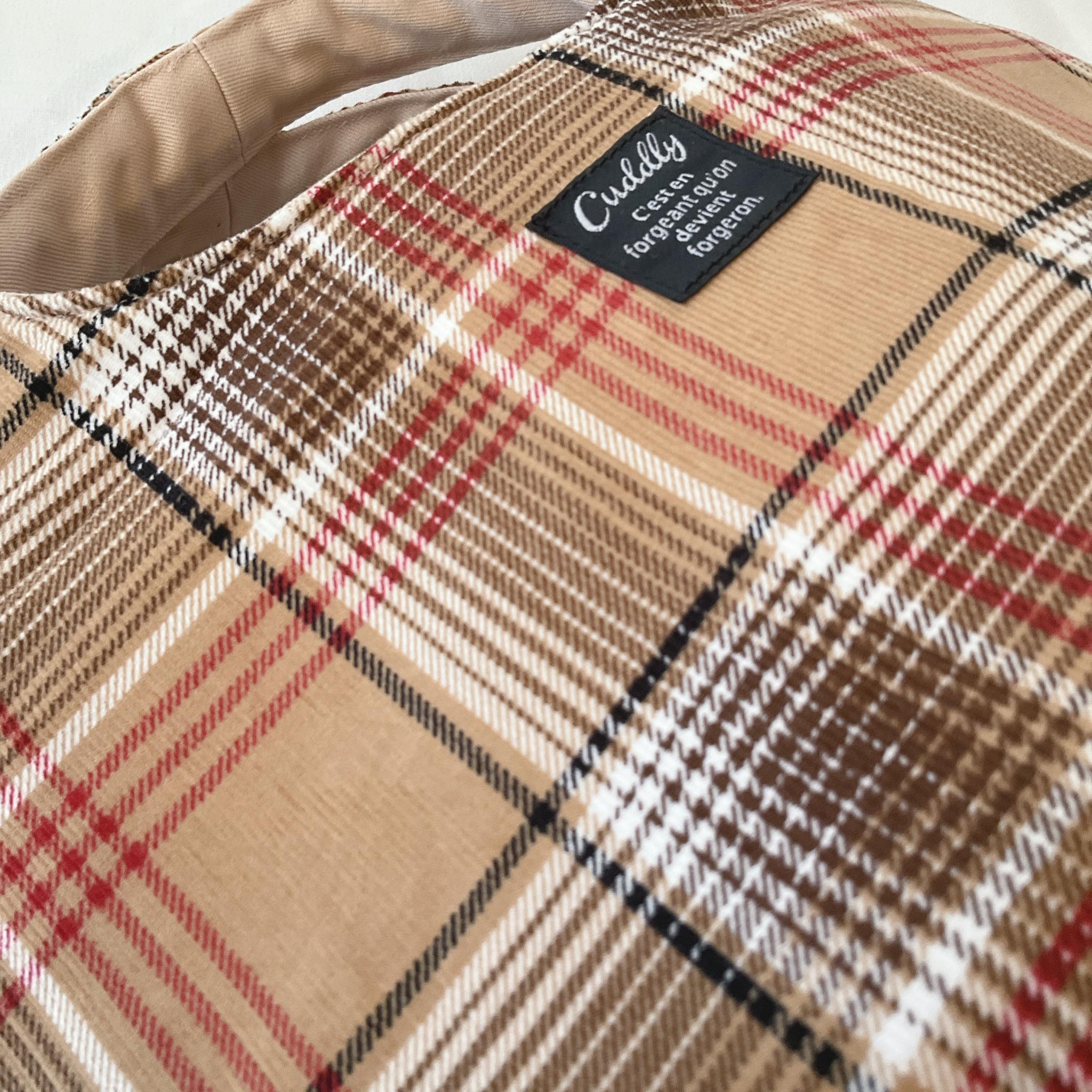 コーデュロイの小さなころりんバッグ　Sサイズ　中身が見えないのが嬉しい | 8枚目