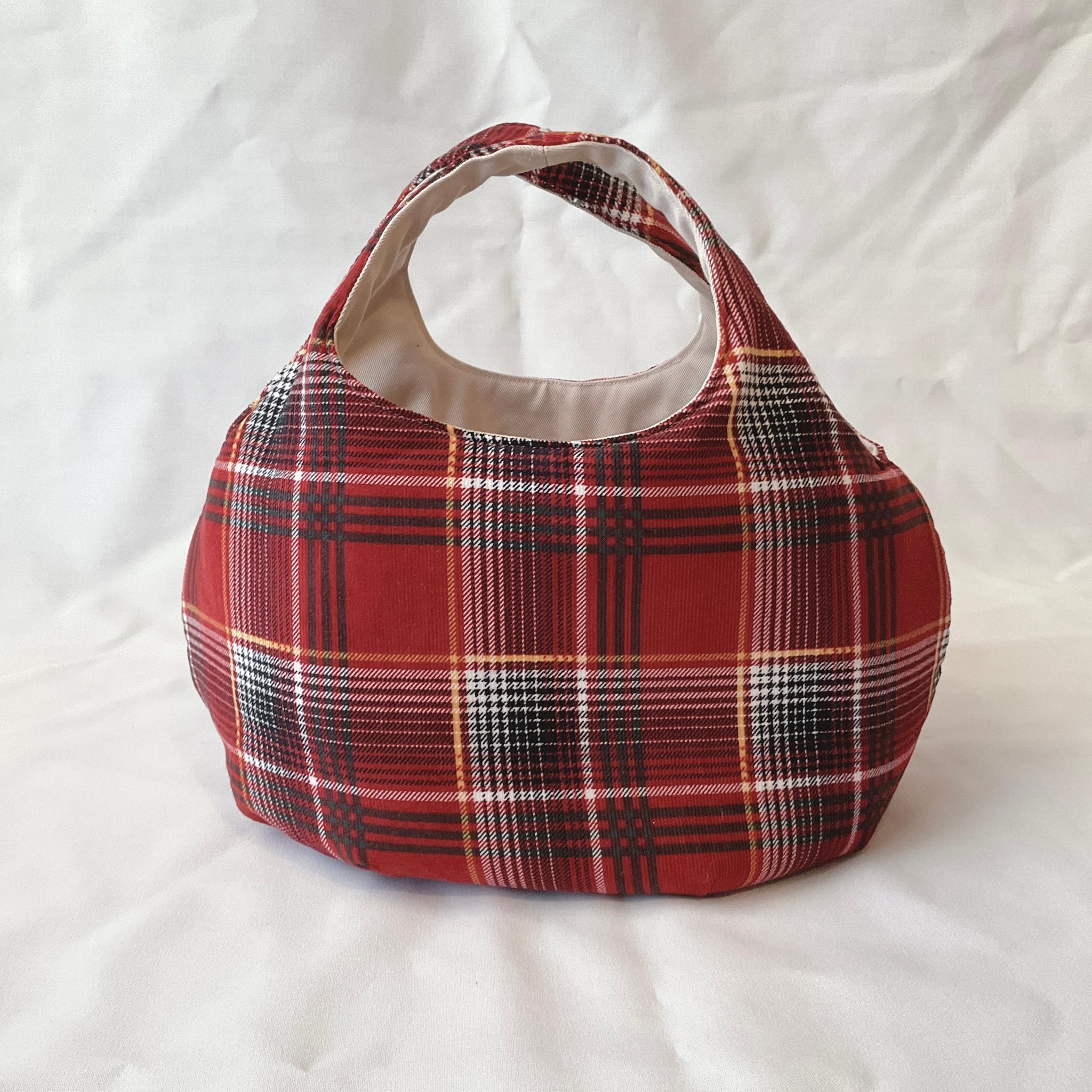 コーデュロイの小さなころりんバッグ　Sサイズ　中身が見えないのが嬉しい | 4枚目