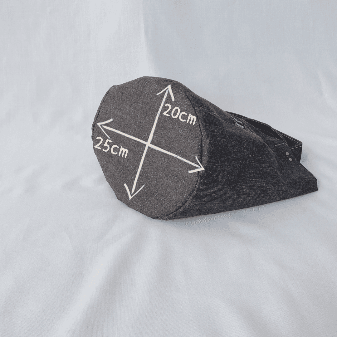 ポケットいっぱいのオーバルトート　ショルダータイプ　　デニム　インディゴブルー | 11枚目