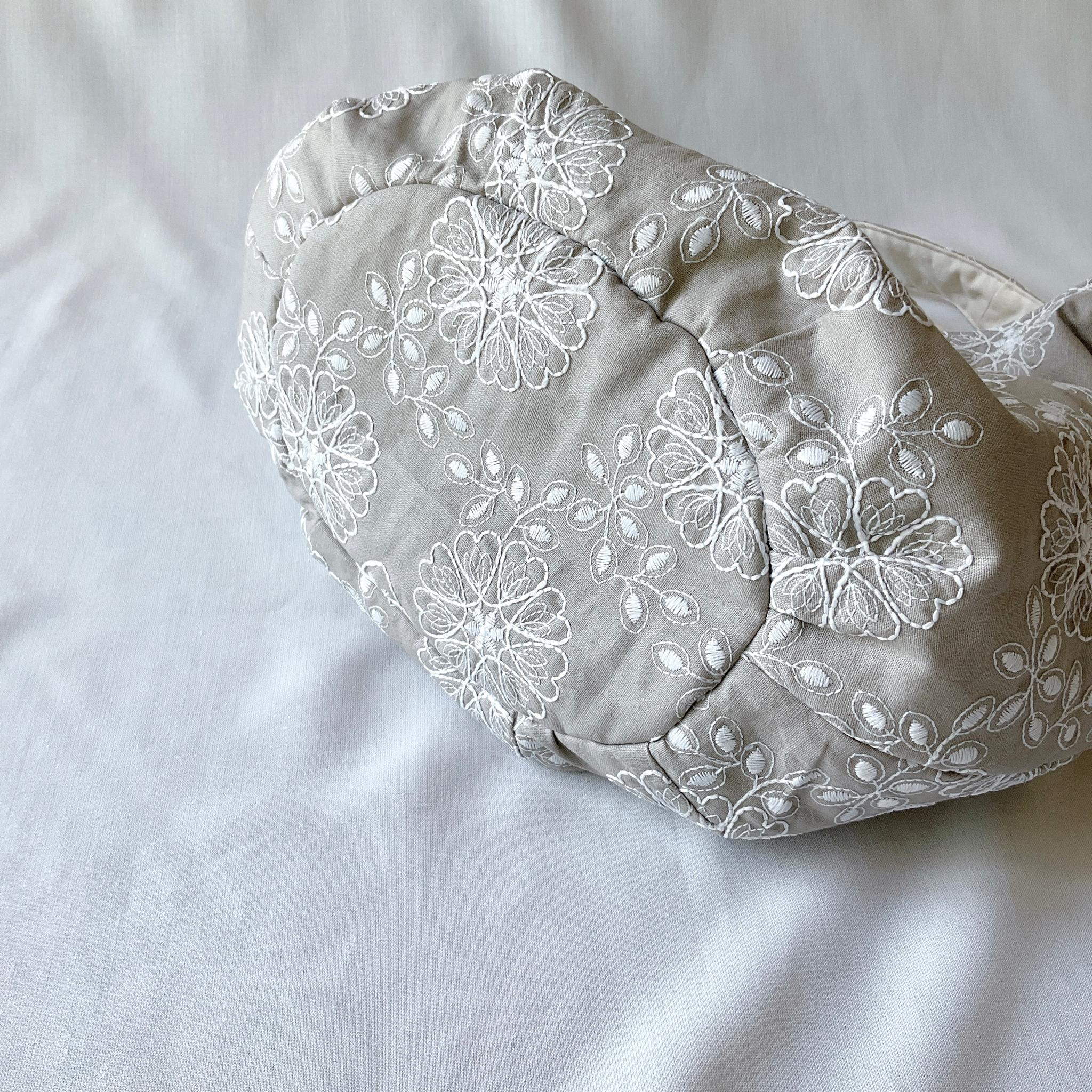 1点もの！ ころりんバッグ　Ｌサイズ　ショルダー　トートバッグ　　ざっくり　軽い　大容量　刺繍 | 5枚目