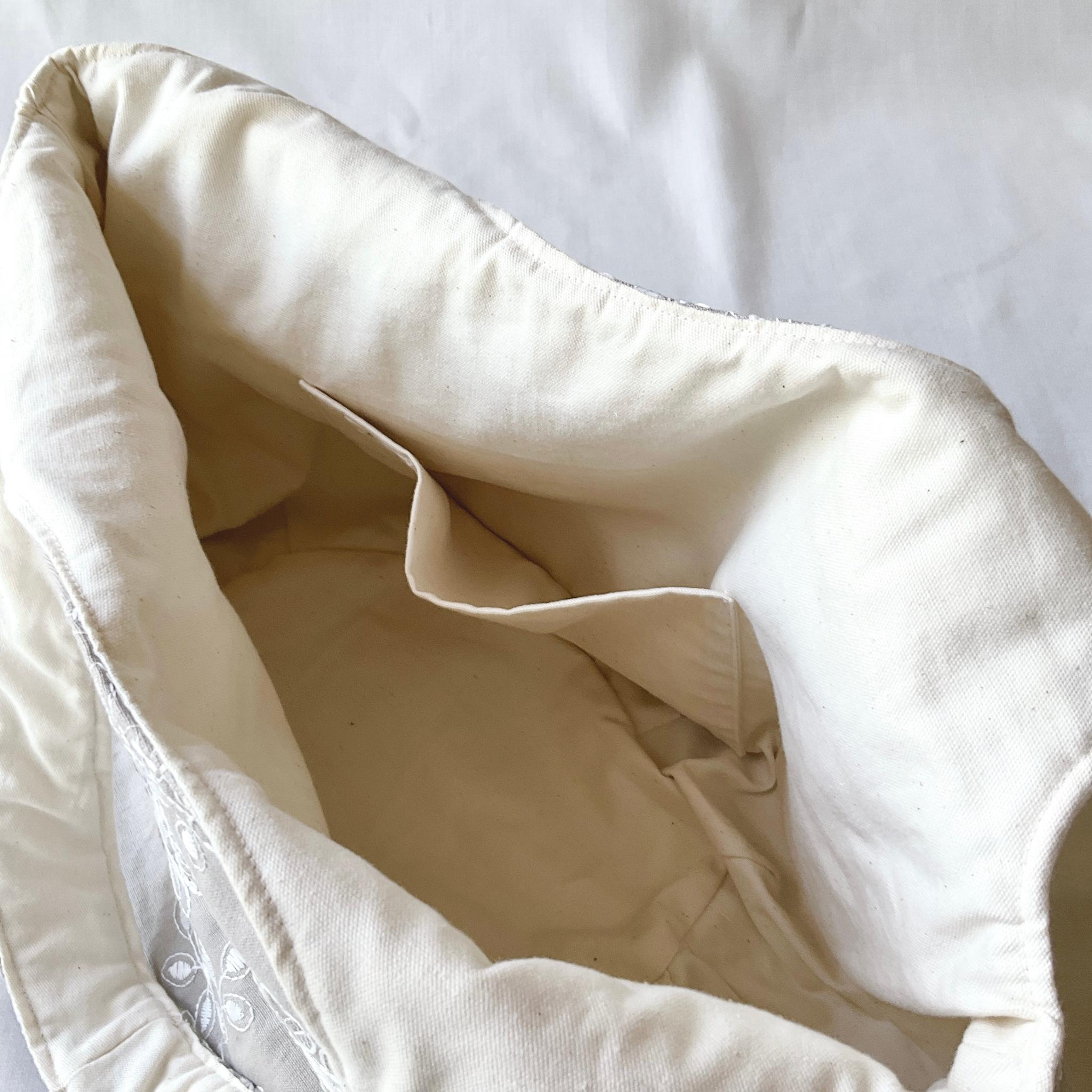 1点もの！ ころりんバッグ　Ｌサイズ　ショルダー　トートバッグ　　ざっくり　軽い　大容量　刺繍 | 6枚目