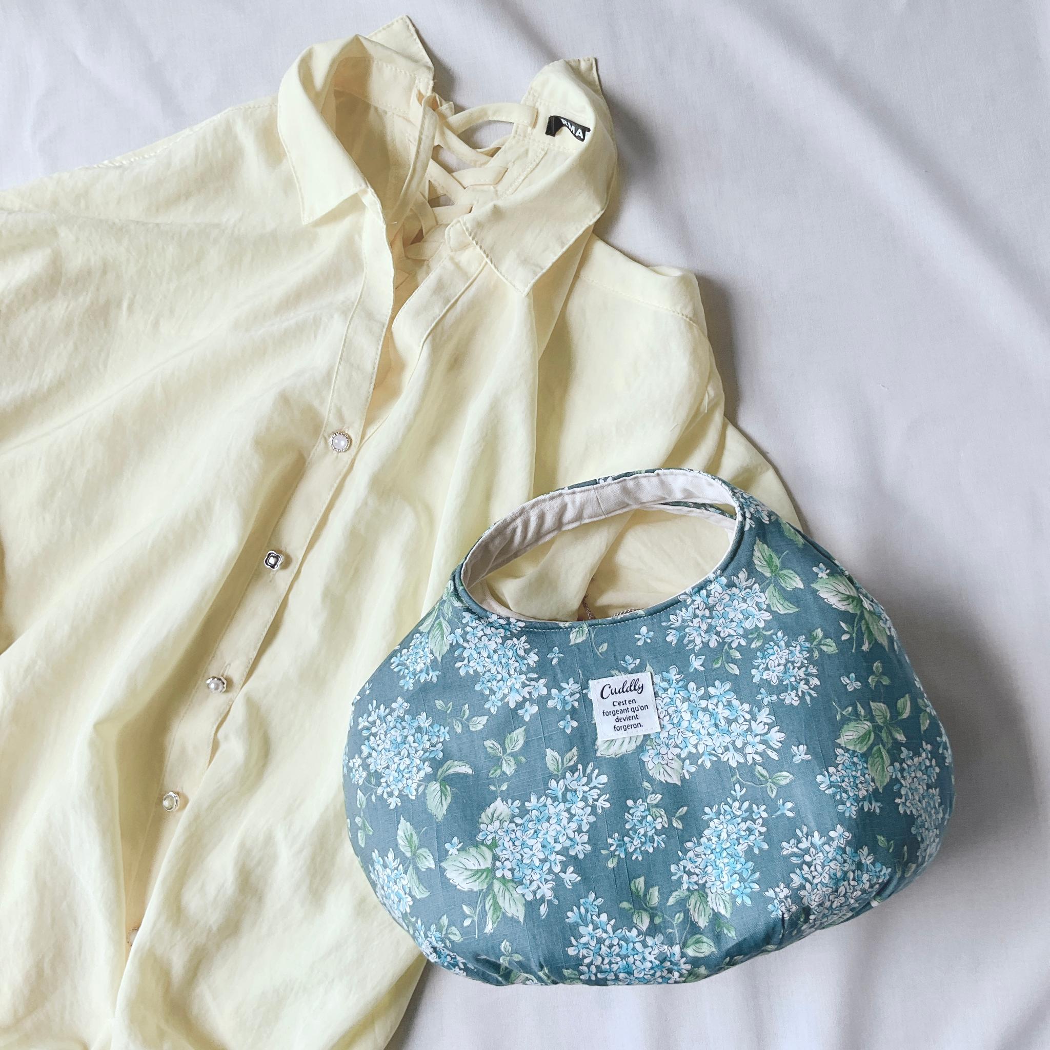 花柄の小さなころりんバッグ　Sサイズ　中身が見えないのが嬉しい | 7枚目