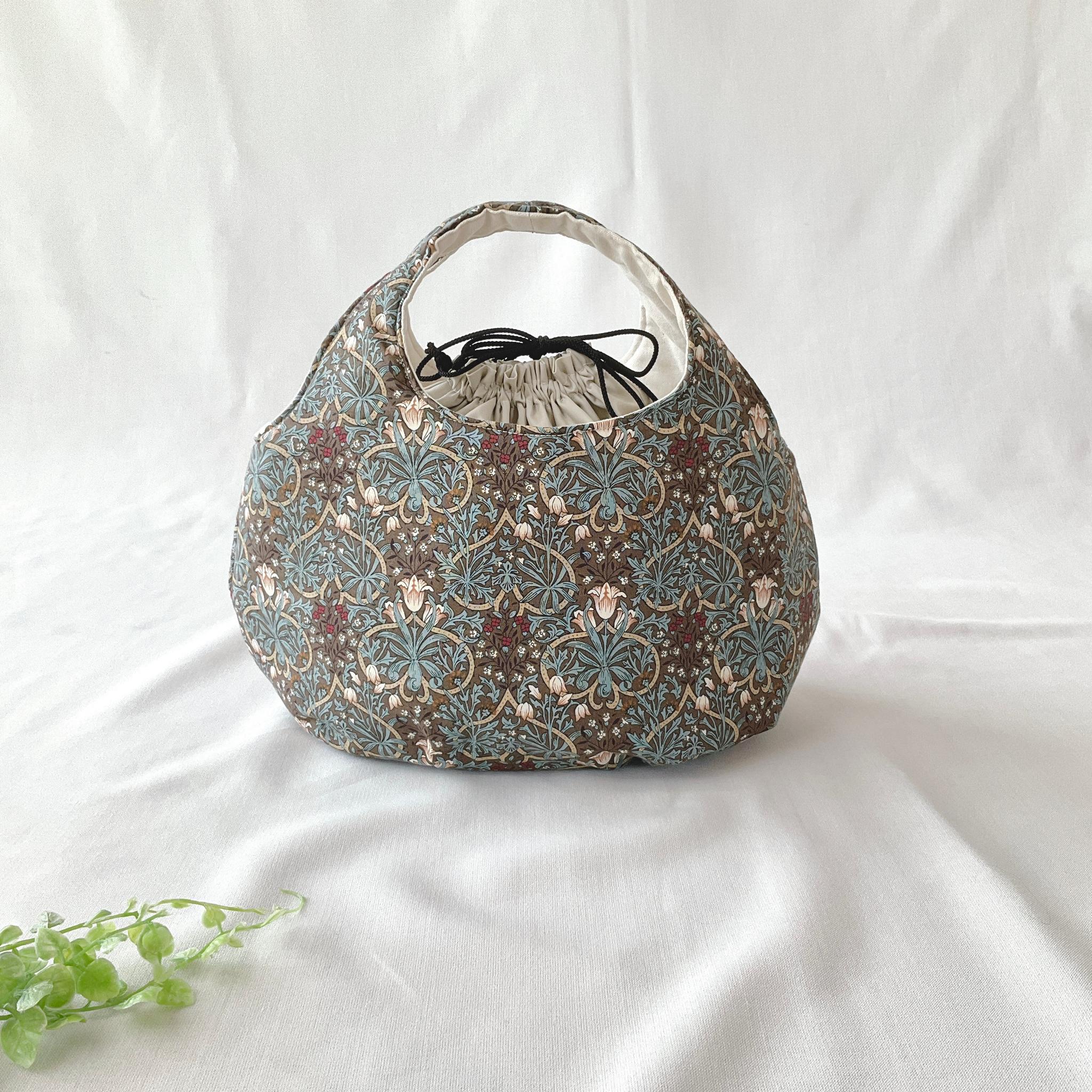 花柄の小さなころりんバッグ　Sサイズ　中身が見えないのが嬉しい | 7枚目