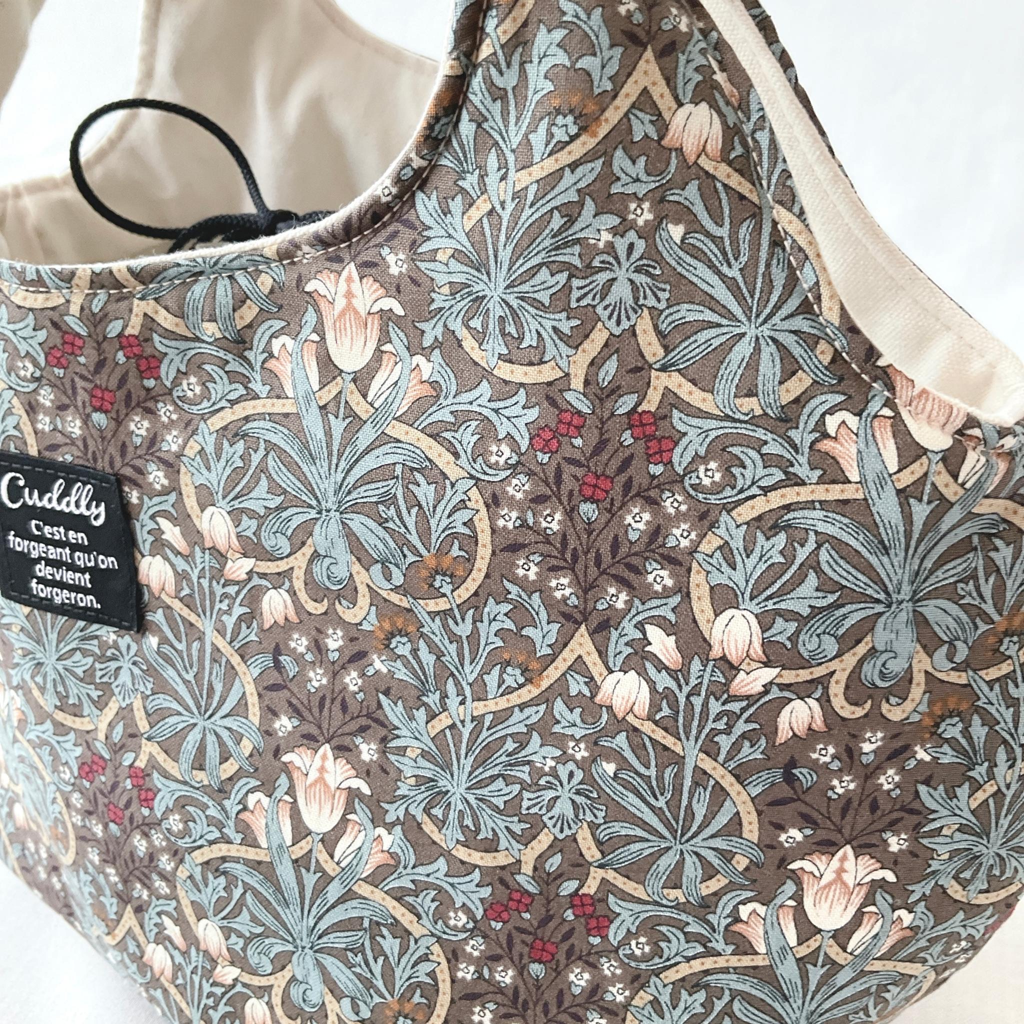 花柄の小さなころりんバッグ　Sサイズ　中身が見えないのが嬉しい | 10枚目