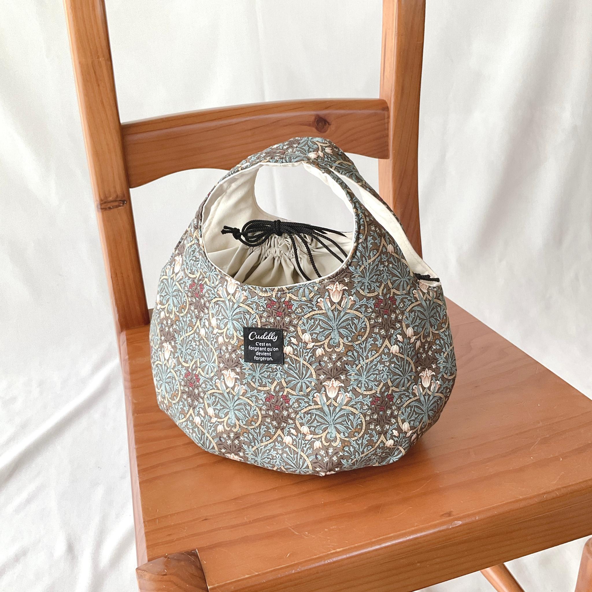 花柄の小さなころりんバッグ　Sサイズ　中身が見えないのが嬉しい | 9枚目