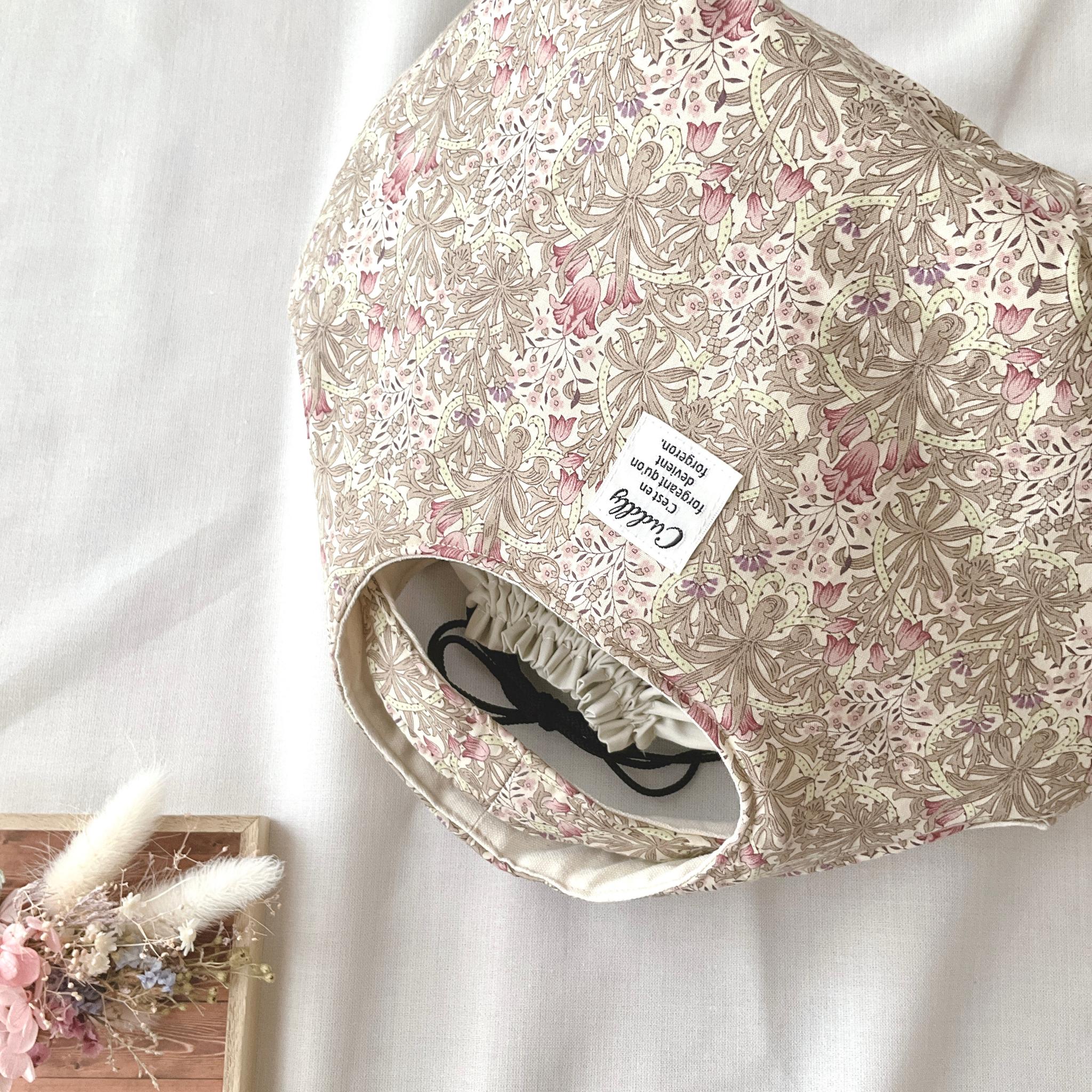 花柄の小さなころりんバッグ　Sサイズ　中身が見えないのが嬉しい | 3枚目