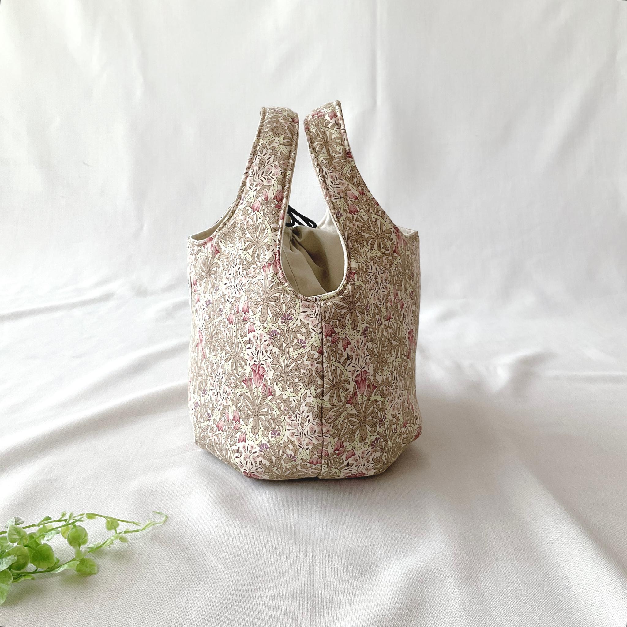 花柄の小さなころりんバッグ　Sサイズ　中身が見えないのが嬉しい | 7枚目