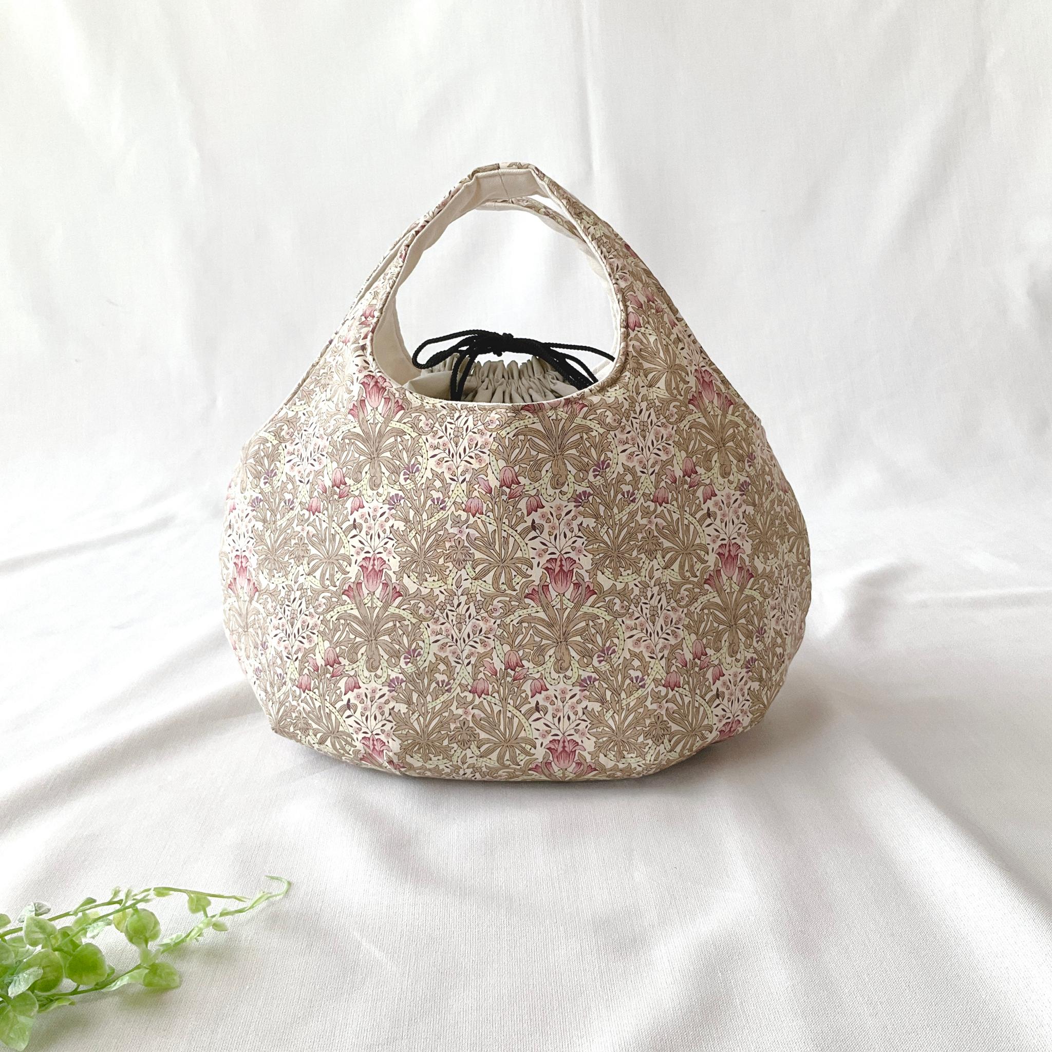 花柄の小さなころりんバッグ　Sサイズ　中身が見えないのが嬉しい | 8枚目