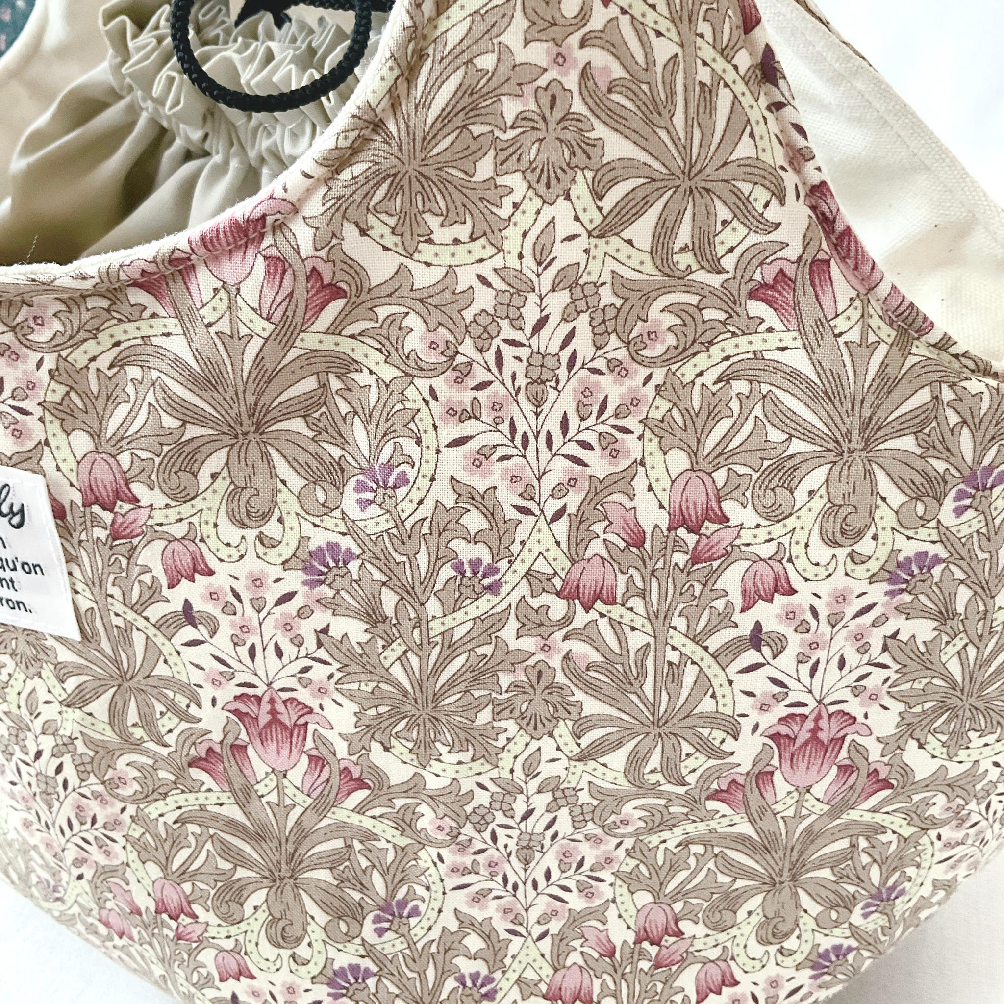 花柄の小さなころりんバッグ　Sサイズ　中身が見えないのが嬉しい | 11枚目