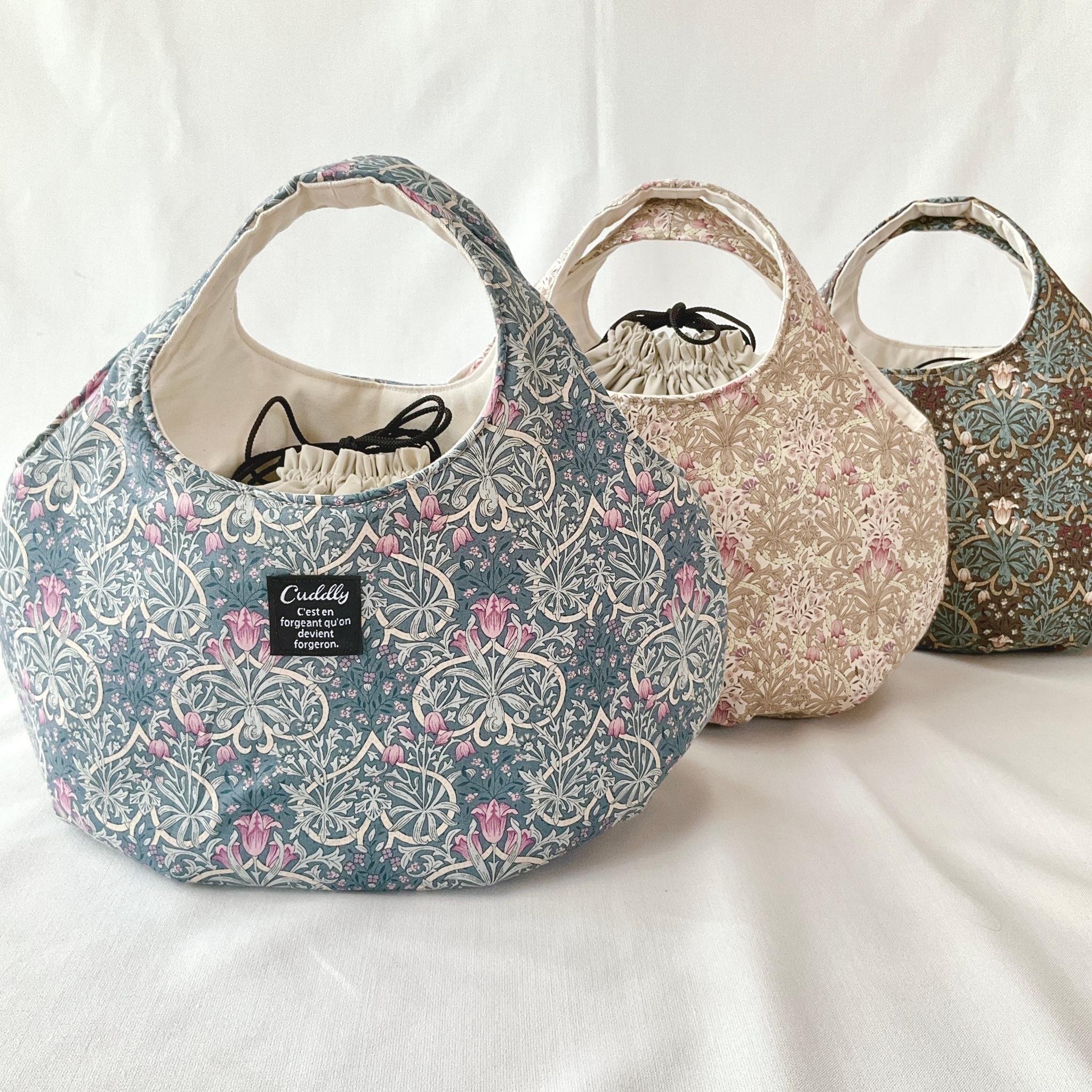 花柄の小さなころりんバッグ　Sサイズ　中身が見えないのが嬉しい | 10枚目