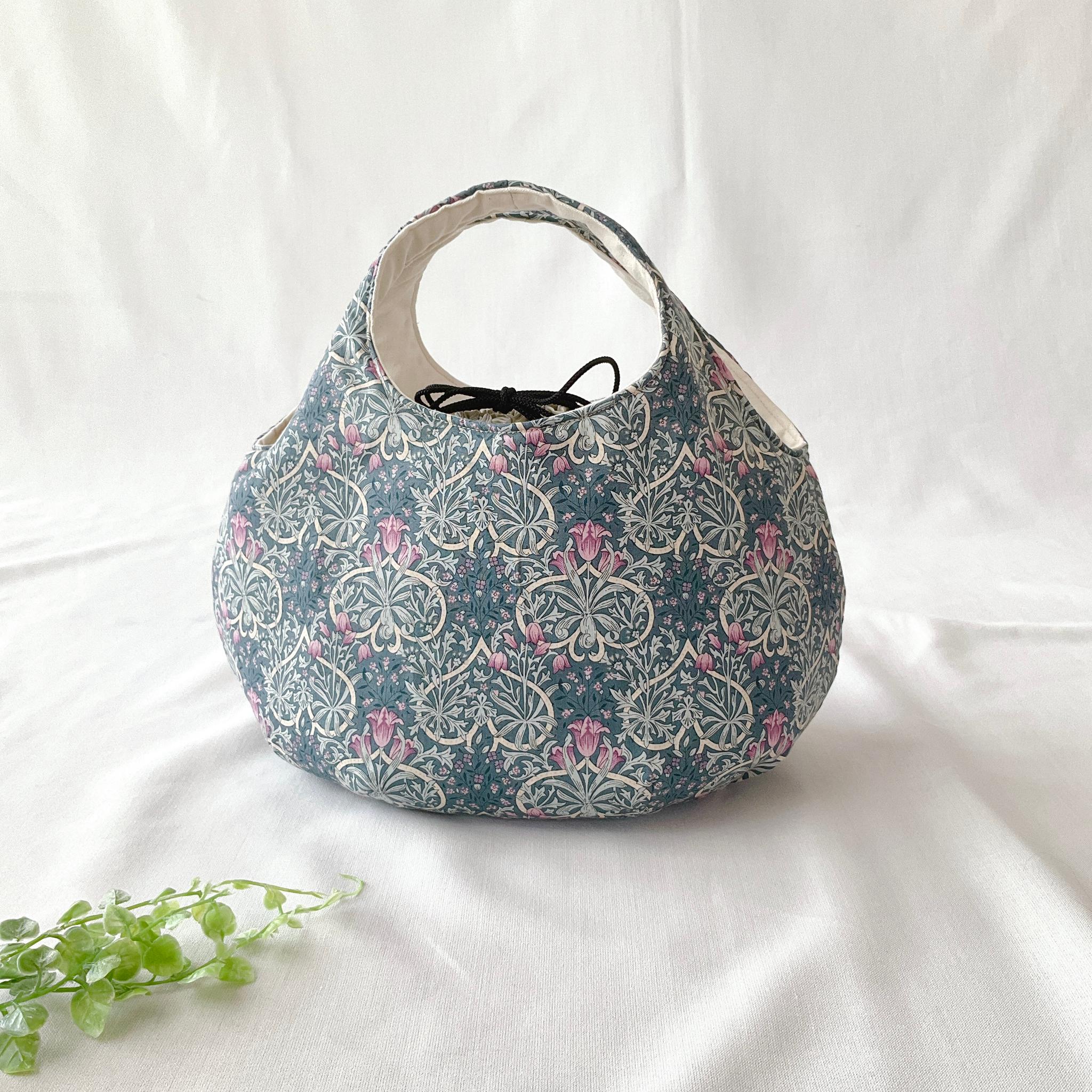 花柄の小さなころりんバッグ　Sサイズ　中身が見えないのが嬉しい | 6枚目