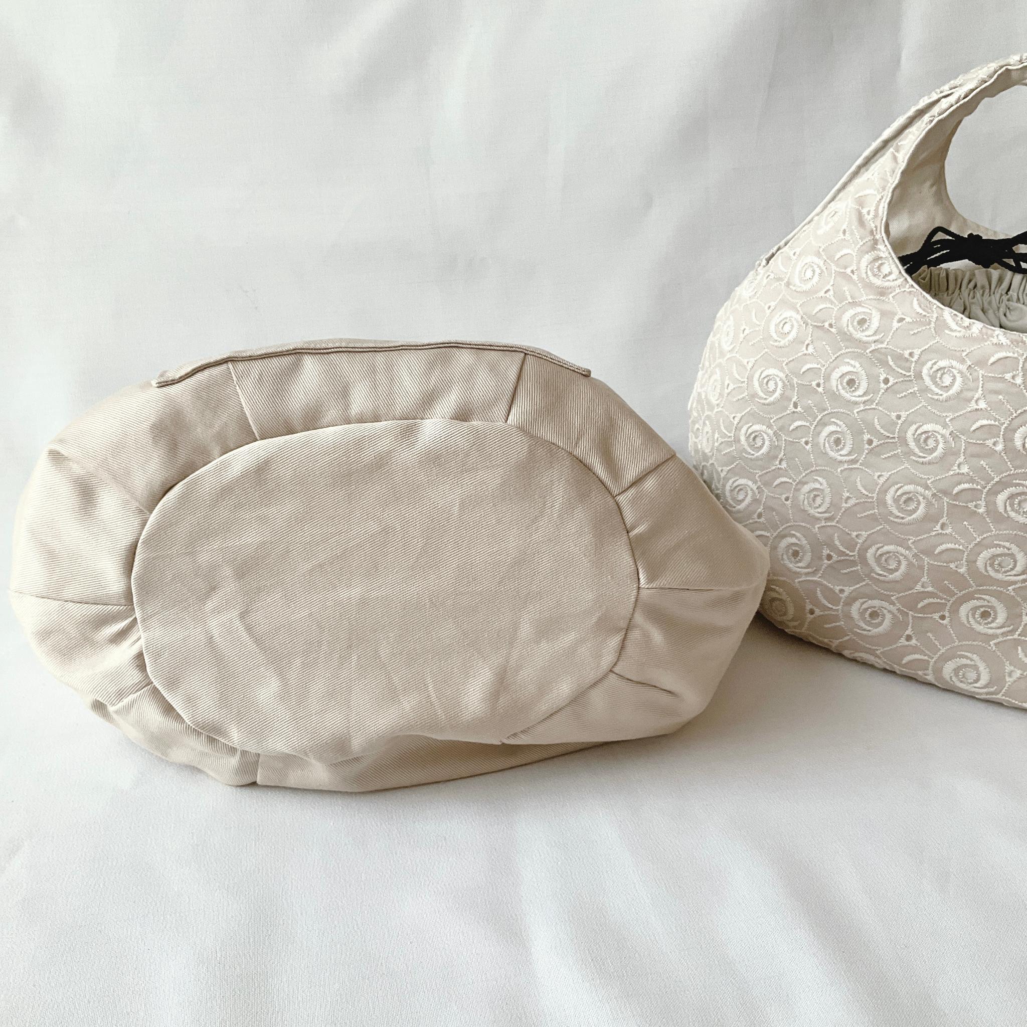 花柄刺繍の小さなころりんバッグ　Sサイズ　中身が見えないのが嬉しい | 7枚目