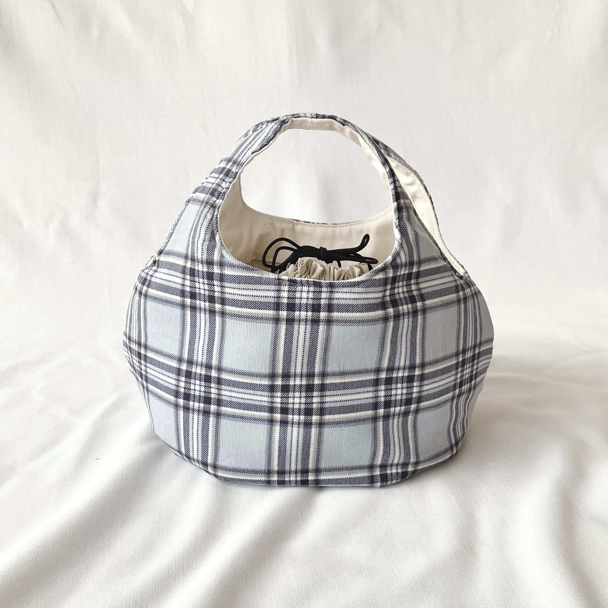 コーデュロイの小さなころりんバッグ　Sサイズ　中身が見えないのが嬉しい | 5枚目