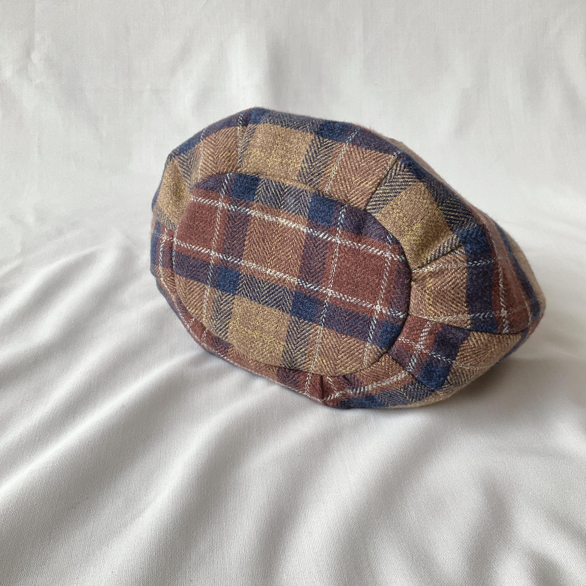 コットンツイードの小さなころりんバッグ　Sサイズ　中身が見えないのが嬉しい　ブラウン | 5枚目