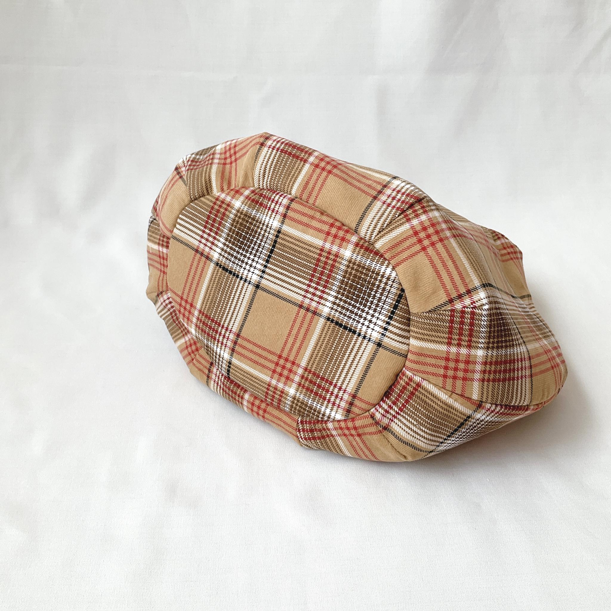 あったか素材のころりんバッグ　Mサイズ　手持ち　コーデュロイ　チェック | 6枚目